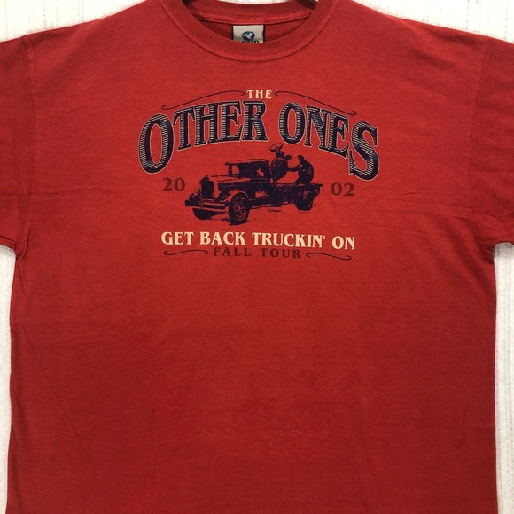 Liquid Blue The Other Ones 2002 Fall Tour T-Shirt Red XL Get Back Truckin On NWT